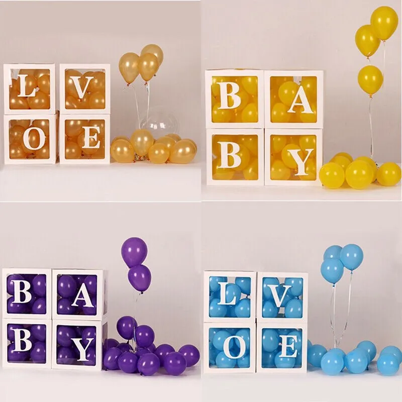 Confetti Balloon Set - Kotak Balon Huruf Dekorasi Pesta Ulang