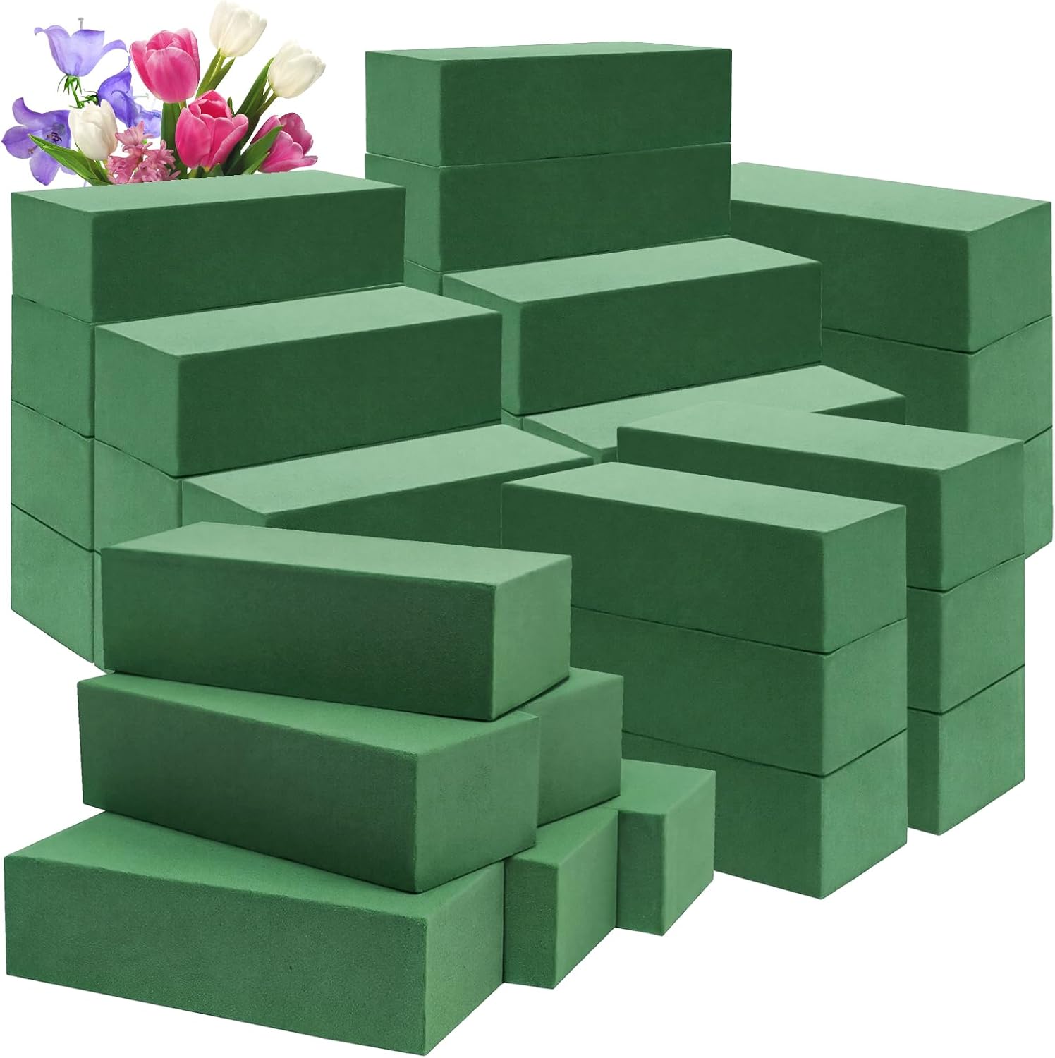 Wedding Floral Supply - 72 Buah Blok Busa Bunga, Busa