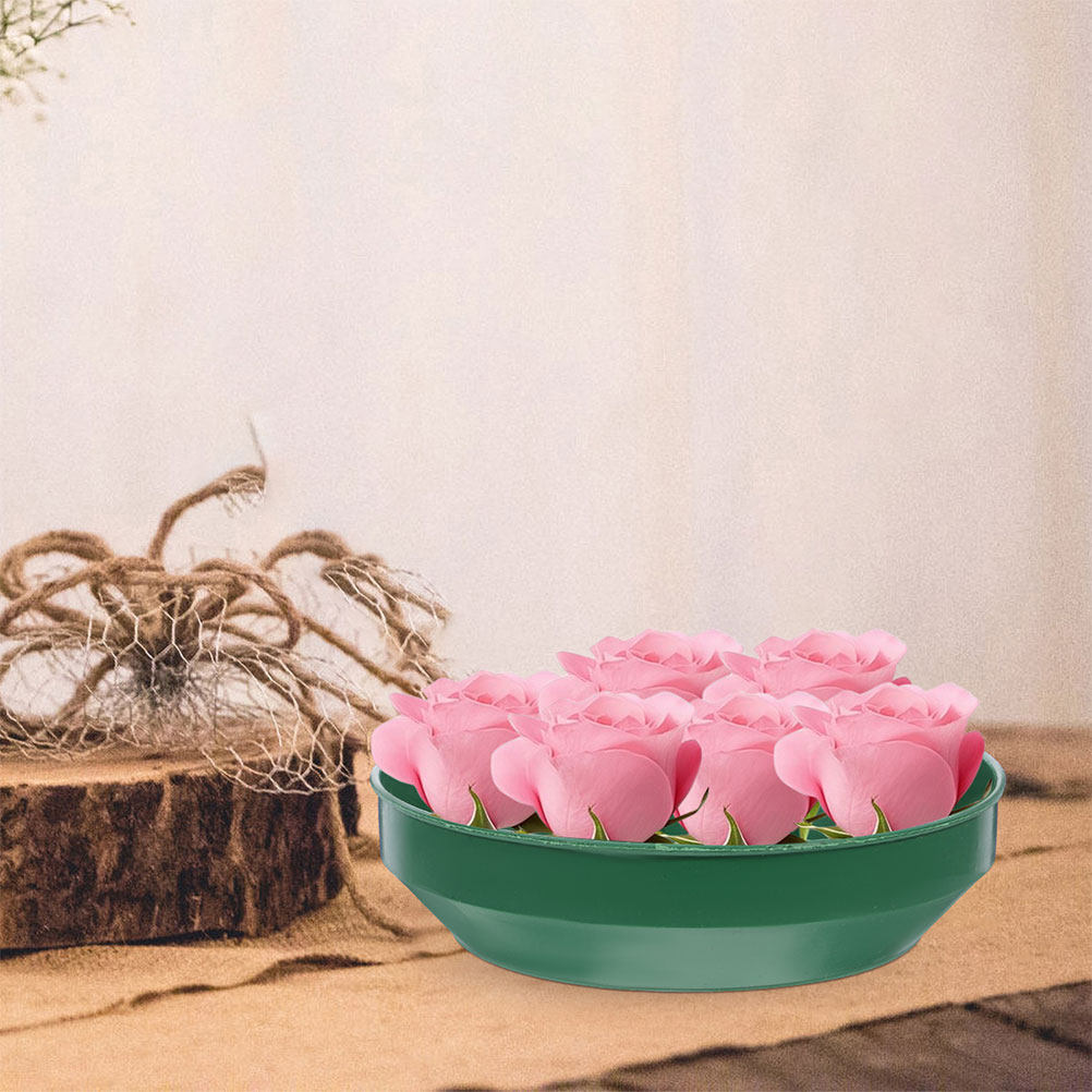 Wedding Floral Supply - 12 Buah Mangkuk Plastik Bulat Berdesain