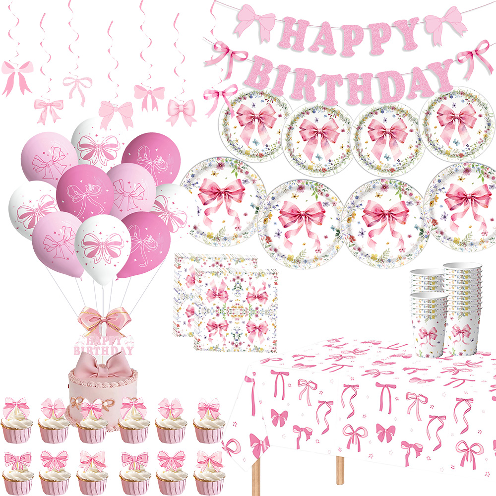 Confetti Balloon Set - Pita Merah Muda Dekorasi Ulang Tahun