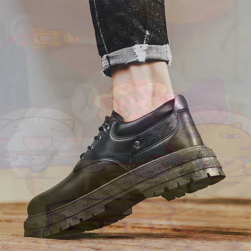Wedding Supply Factory - Sepatu Pria Tenis Pelatih Fashion Kulit