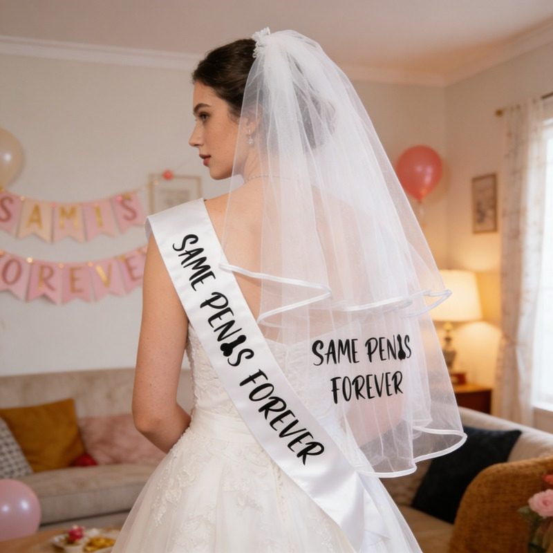 Bride Tribe Sash - Selendang Pesta Lajang, Kerudung Pernikahan, Bridal