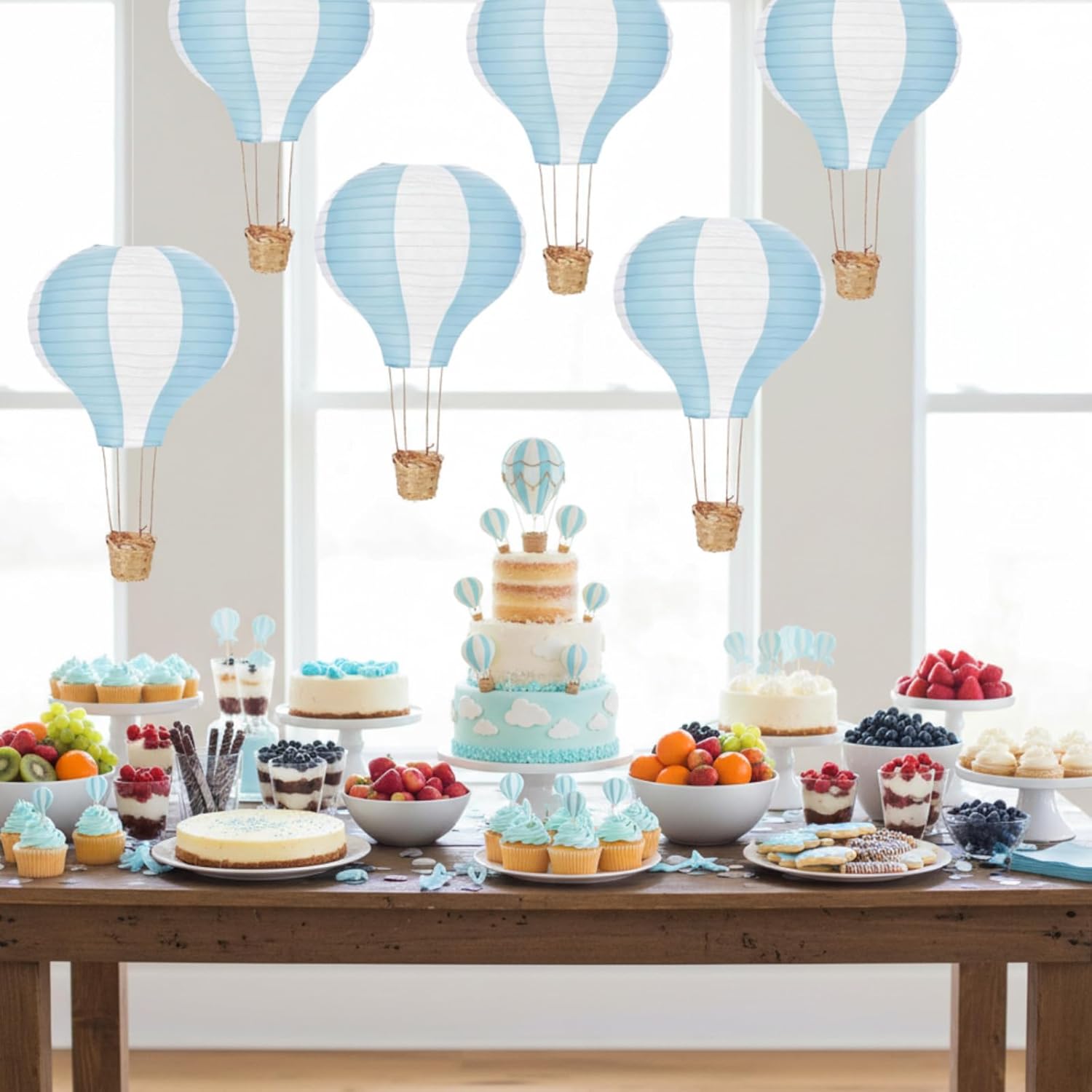 6-12 Buah Lentera Kertas Balon - Confetti Balloon Set ulasan dan harga