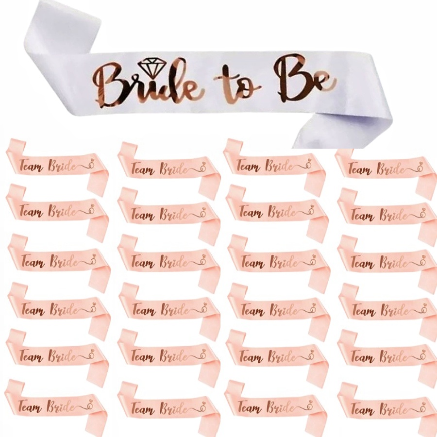 25 buah/set sabuk selempang wa - Bride Tribe Sash ulasan dan harga