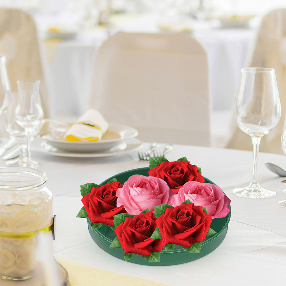 12 Buah Mangkuk Plastik Bulat  - Wedding Floral Supply ulasan dan harga
