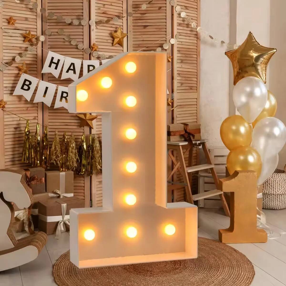 Lampu LED Angka Raksasa untuk  - Confetti Balloon Set ulasan dan harga