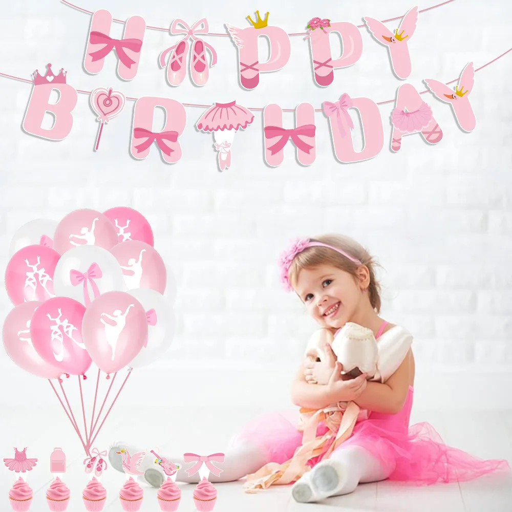 Balerina merah muda anak perem - Confetti Balloon Set ulasan dan harga