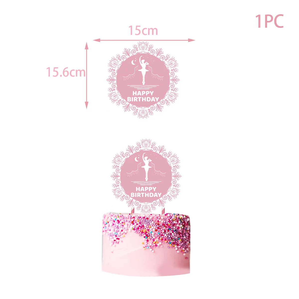 Balerina merah muda anak perem - Confetti Balloon Set ulasan dan harga