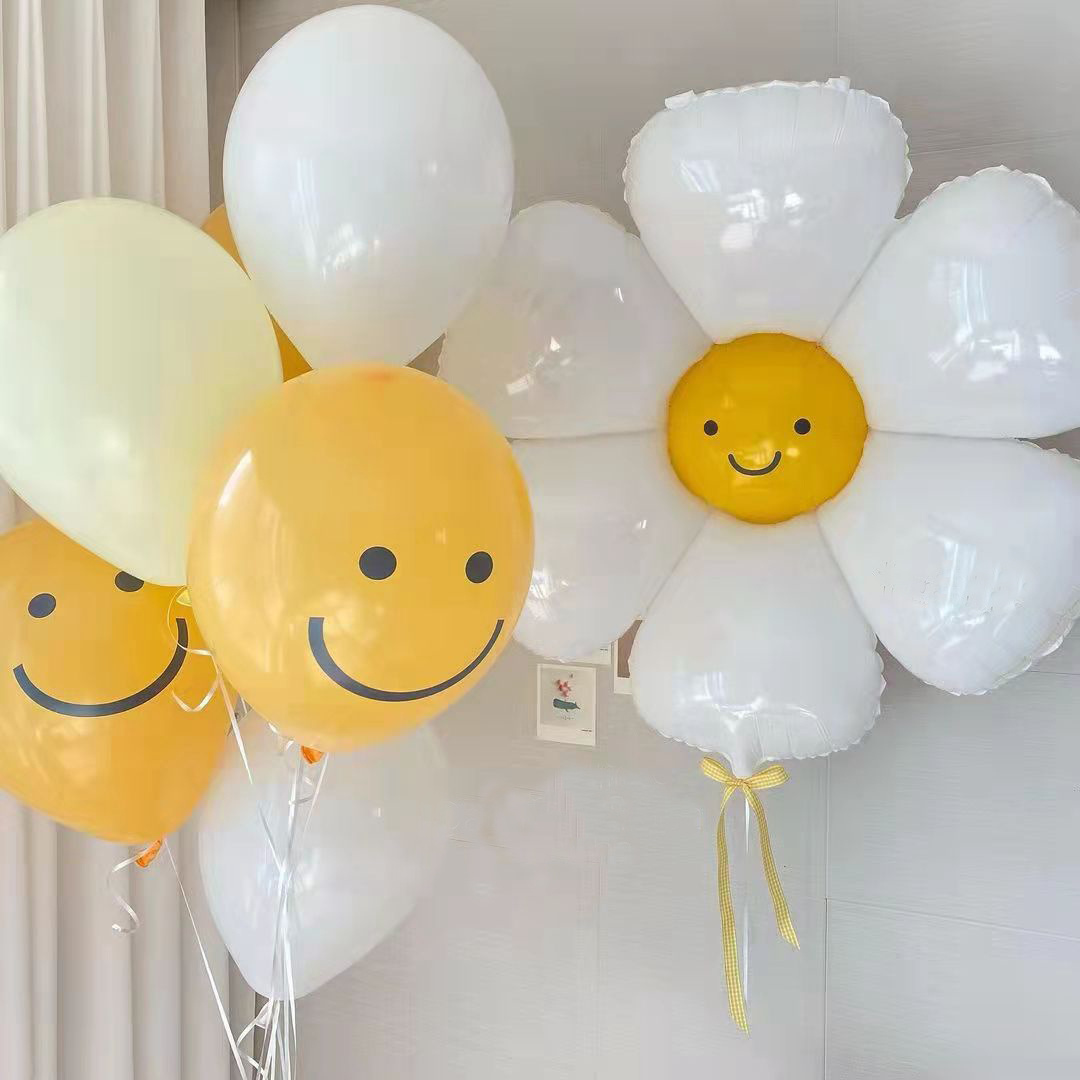 1Set Ujung Kue Daisy Resin Bal - Confetti Balloon Set ulasan dan harga