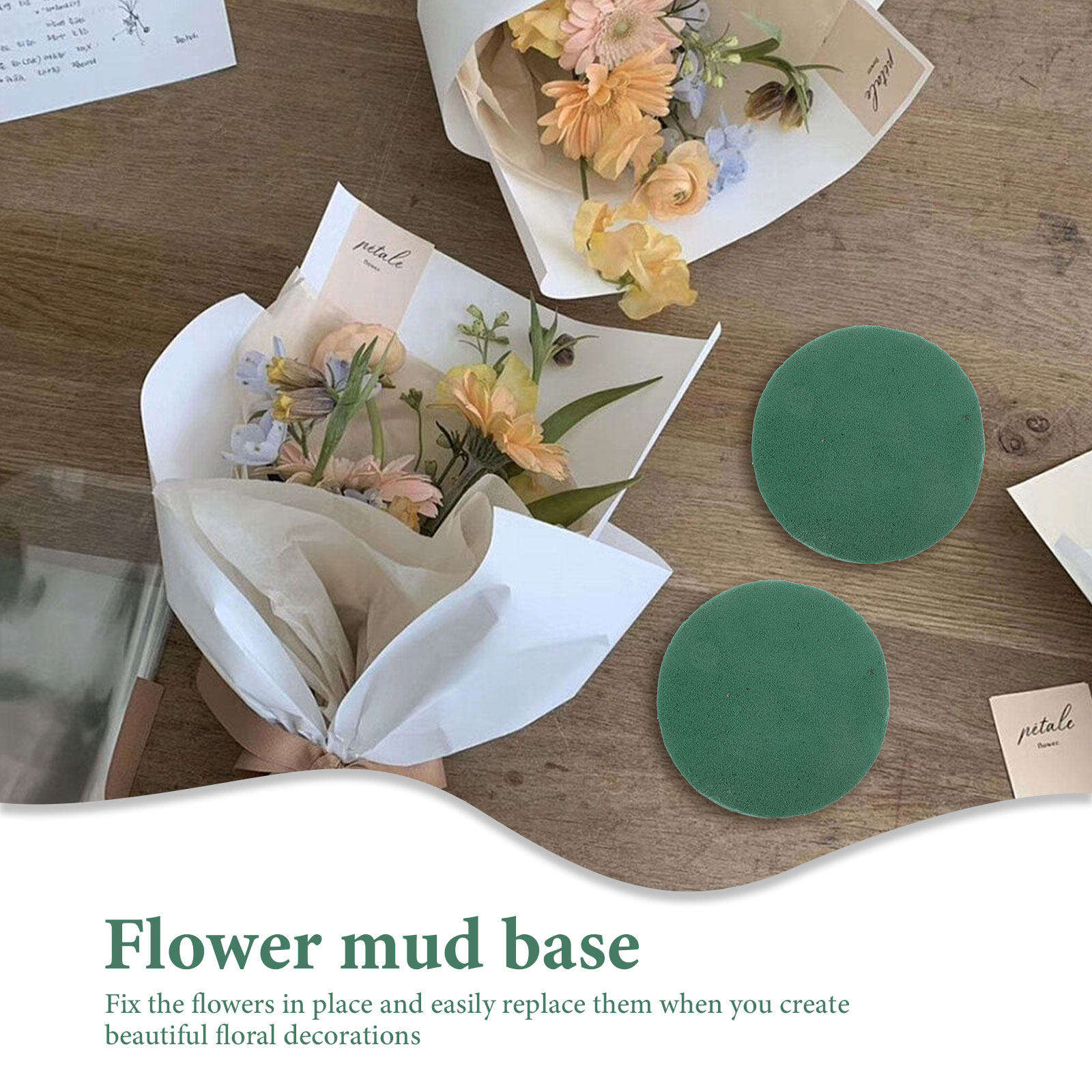 8 Buah Batang Bunga Bulat Berb - Wedding Floral Supply ulasan dan harga