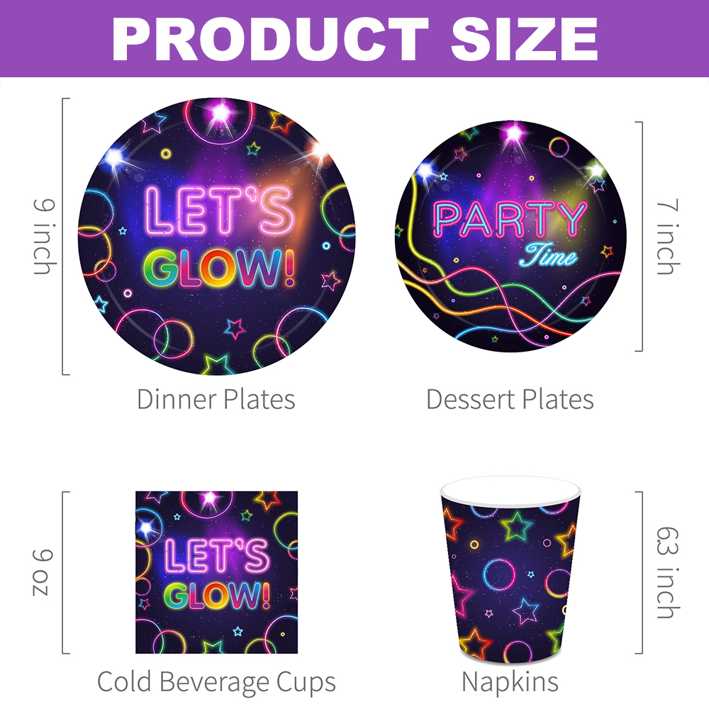 Perlengkapan Pesta Neon Glow:  - Confetti Balloon Set ulasan dan harga