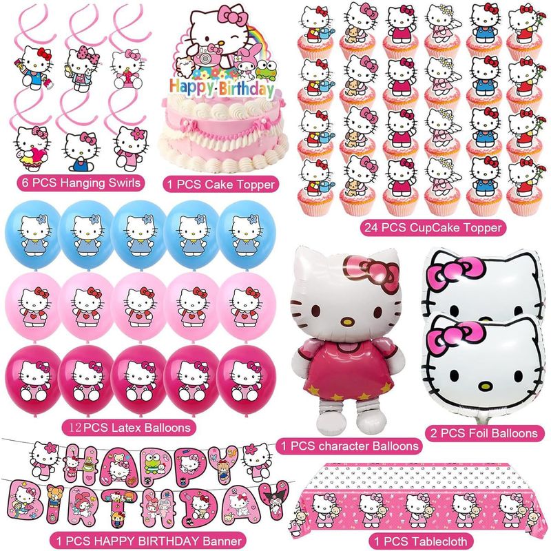 Dekorasi Pesta Hello Kitty: Sp - Confetti Balloon Set ulasan dan harga