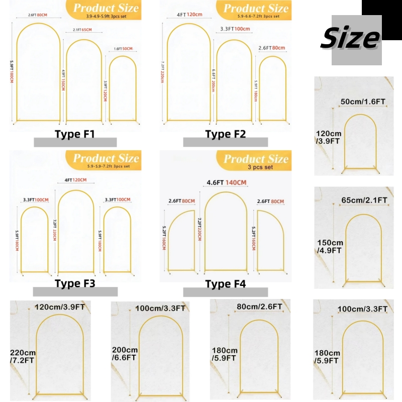 Set Lengkungan Balon Logam Ema - Wedding Support ulasan dan harga